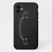 iPhone 5の場合のテンプレートカーボン車3Dの変更のイメージ Case-Mate iPhoneケース (裏面)