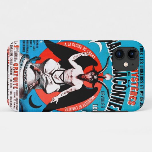 iPhone 5の場合のヴィンテージのBaphometの芸術。 気色悪い! Case-Mate iPhoneケース (裏面(横))