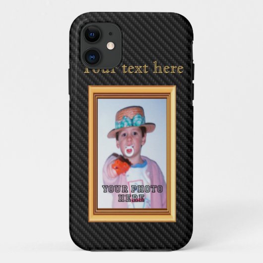 iPhone 5の場合カーボン額縁3D Case-Mate iPhoneケース (裏面)