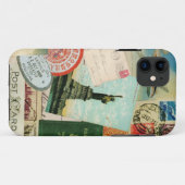 iPhone 5の場合ヴィンテージの旅行およびスタンプ Case-Mate iPhoneケース (裏面(横))
