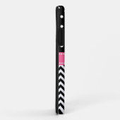 iPhone 5の場合黒いシェブロンおよび点 Case-Mate iPhoneケース (裏面/右)