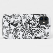 iphone 5の白くおよび黒い入れ墨の箱 Case-Mate iPhoneケース (裏面(横))
