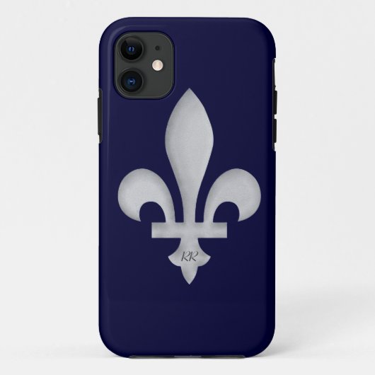 iPhone 5の穹窖の箱の銀フルーアdeLys Case-Mate iPhoneケース (裏面)