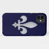 iPhone 5の穹窖の箱の銀フルーアdeLys Case-Mate iPhoneケース (裏面(横))
