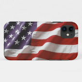 」iPhone 5の箱を高く飛ばすヴィンテージ米国の旗「 Case-Mate iPhoneケース (裏面(横))