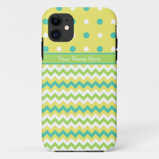 iPhone 5ケースのカスタマイズ:水玉模様、山かっこ Case-Mate iPhoneケース (裏面)