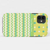 iPhone 5ケースのカスタマイズ:水玉模様、山かっこ Case-Mate iPhoneケース (裏面(横))