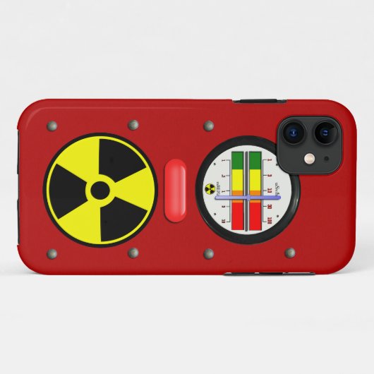 iPhone 5ケースへの放射線生成カウンタ効果 Case-Mate iPhoneケース (裏面(横))