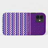 iPhone 5ケースをパーソナライズ:紫色の山形 Case-Mate iPhoneケース (裏面(横))