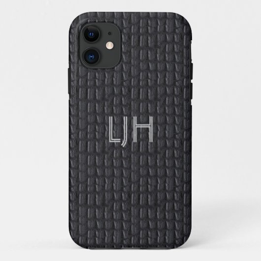 iPhone 5ケースグレーレザールック Case-Mate iPhoneケース (裏面)