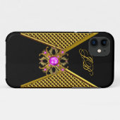 iPhone 5ケースメイト型ケースピンク金ゴールドブラック Case-Mate iPhoneケース (裏面(横))