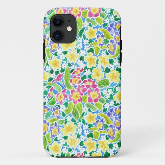 iPhone 5ケースメイト型ケース、かわいらし春Primroses Case-Mate iPhoneケース (裏面)