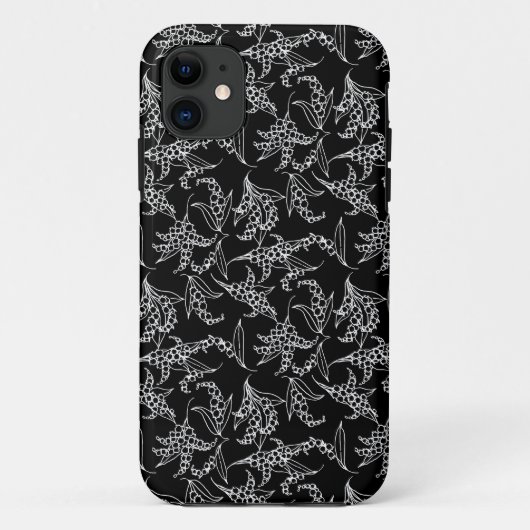 iPhone 5ケースメイトLilies-of-the-Valleyブラック Case-Mate iPhoneケース (裏面)