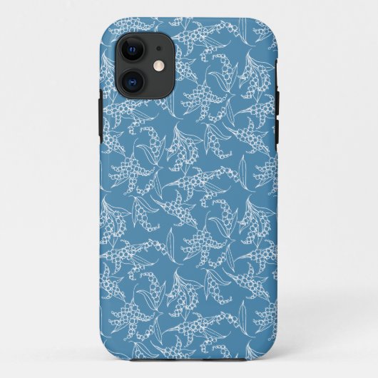 iPhone 5ケースメイトLilies-of-the-Valley Blue Case-Mate iPhoneケース (裏面)