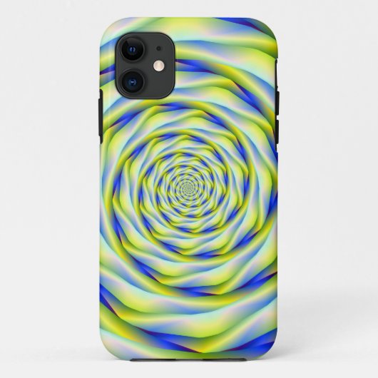 iPhone 5ケース渦(青と黄) Case-Mate iPhoneケース (裏面)