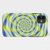 iPhone 5ケース渦(青と黄) Case-Mate iPhoneケース (裏面(横))