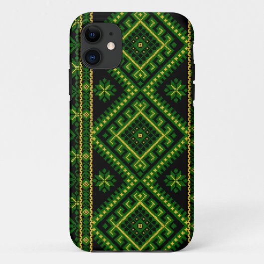 iPhone 5ケース ウクライナのクロスステッチプリント Case-Mate iPhoneケース (裏面)
