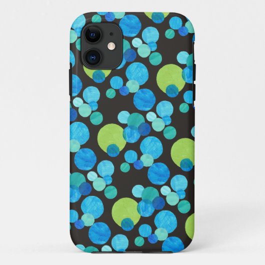 iPhone 5ケース – マートケース、青い月パターン Case-Mate iPhoneケース (裏面)