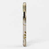 iPhone 5ダマスクカラメルクリームベージュ金ゴールドアンバー Case-Mate iPhoneケース (裏面/右)