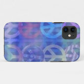 IPHONE 5ピースサインデザイナーケース – 青いギフト Case-Mate iPhoneケース (裏面(横))