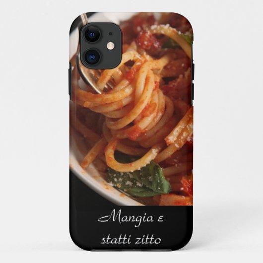 iPhone 5マンガイタリアンーe statti zittoパスタケース Case-Mate iPhoneケース (裏面)