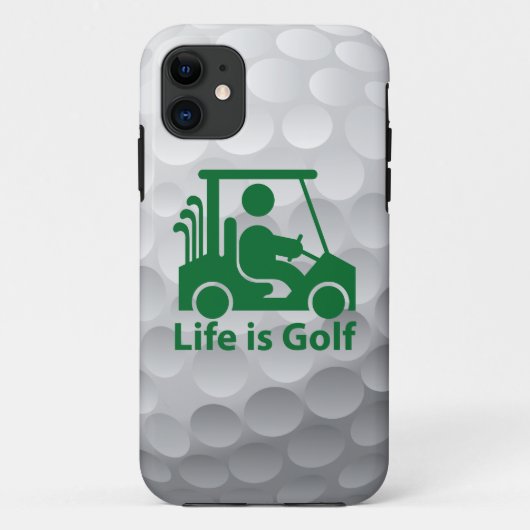 Iphone 5ライフはゴルフケース・グリーン・ゴルファー・イン・カート Case-Mate iPhoneケース (裏面)