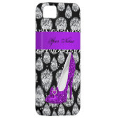 iPhone 5紫色ハイヒール靴 Case-Mate iPhoneケース (裏面/右)