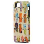 iphone 5羽のvibeの場合の抽象美術の鳥 Case-Mate iPhoneケース (裏面左)