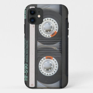 iPhone 5黒いレトロカセット箱の古い学校1980年 11 ケース