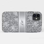 iPhone 5 エレガントでおしゃれなシルバー ホワイト Case-Mate iPhoneケース (裏面(横))