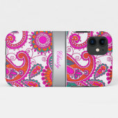 iPhone 5 エレガントでおしゃれなピンクのペイズリー柄 Case-Mate iPhoneケース (裏面(横))