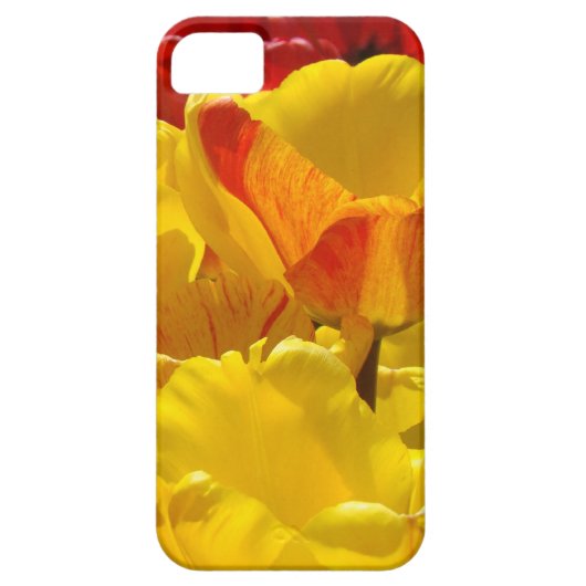 iPhone 5 カスタムケース 黄色いチューリップ Case-Mate iPhoneケース (裏面)