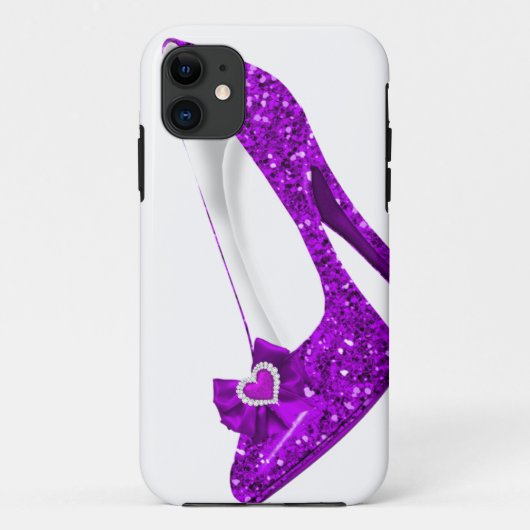 iPhone 5 パープル ハイヒール シューズ Case-Mate iPhoneケース (裏面)