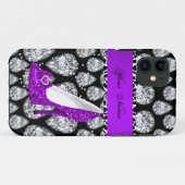 iPhone 5 パープル ハイヒール シューズ Case-Mate iPhoneケース (裏面(横))
