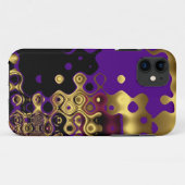 iPhone 5 抽象的なパープルゴールド Case-Mate iPhoneケース (裏面(横))