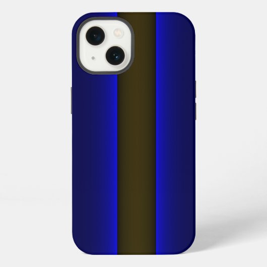 iPhone 5 薄い青のライン 警察 iPhoneケース (裏面)
