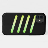 Iphone 5/5sの黄色緑の場合 Case-Mate iPhoneケース (裏面(横))
