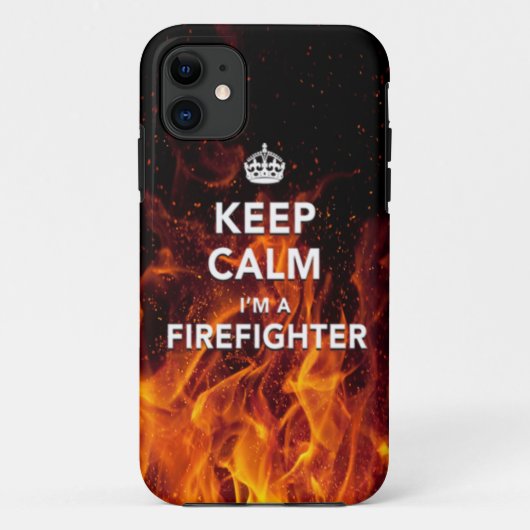 iPhone 5/5Sは"私によってが消防士"の例である平静を保ちます Case-Mate iPhoneケース (裏面)
