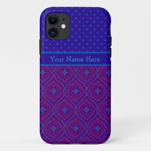 iPhone 5/5sケースからカスタマイズ、紫、青 Case-Mate iPhoneケース (裏面)
