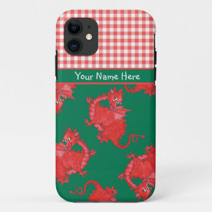 iPhone 5/5sケースをパーソナライズ:かわいい赤いドラゴン 11 ケース