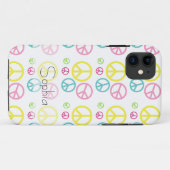 iPhone 5/5Sケース平和カラフル名パーソナライズされた Case-Mate iPhoneケース (裏面(横))