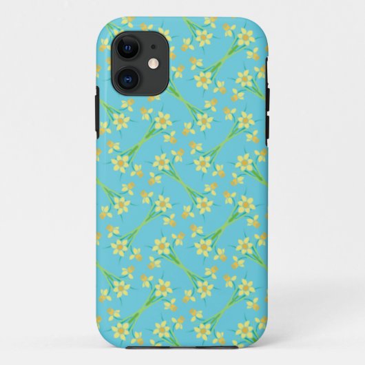 iPhone 5/5sケース:ターコイズのDaffodils Case-Mate iPhoneケース (裏面)