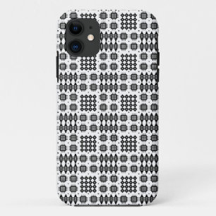 iPhone 5/5sケース:ブラックオンホワイトウェルシュタペストリー 11 ケース
