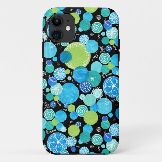 iPhone 5/5sケース：青い月のパター予測できなン Case-Mate iPhoneケース (裏面)