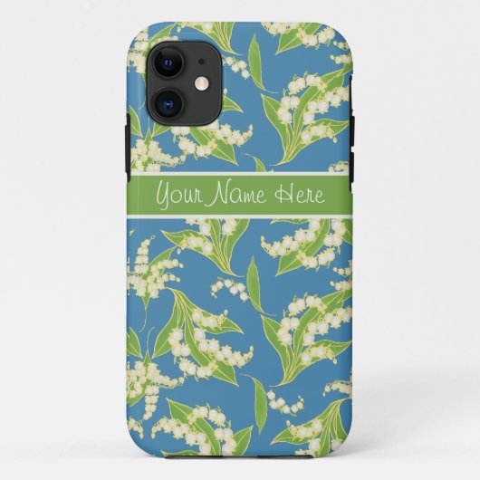 iPhone 5/5s 耐衝撃ケース スズラン 青 Case-Mate iPhoneケース (裏面)