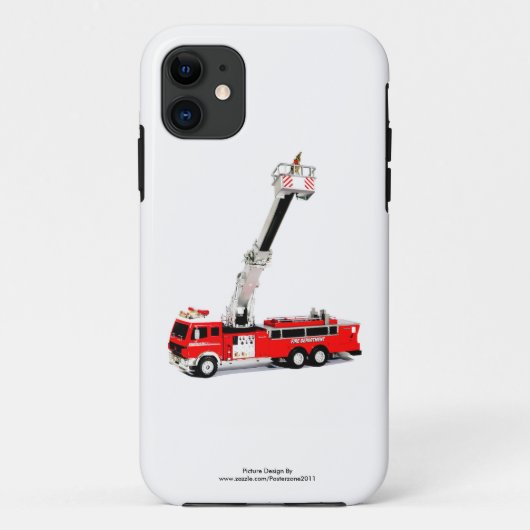 iPhone-5-5S-Kolly-There用の消防車の画像 Case-Mate iPhoneケース (裏面)