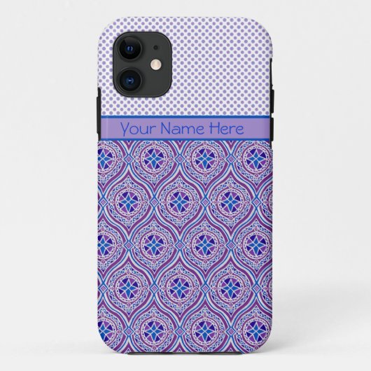 iPhone 5/5s Xtremeケースのパーソナライズ: Mauve Polkas Case-Mate iPhoneケース (裏面)