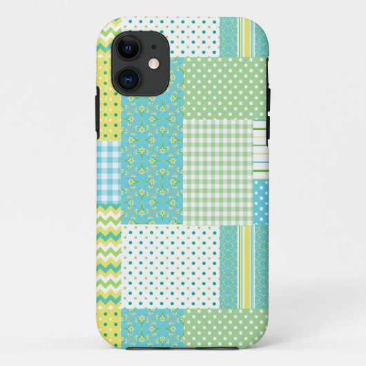 iPhone 5/5s Xtreme Case Daffodil-フェイク Patchwork Case-Mate iPhoneケース (裏面)