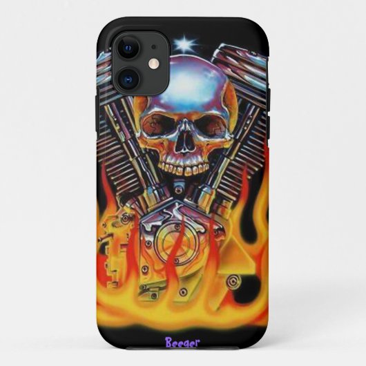 Iphone 5 bt -アメリカ筋肉スカル Case-Mate iPhoneケース (裏面)