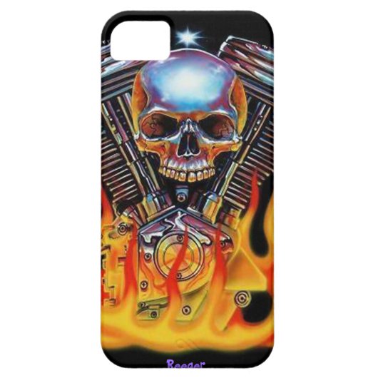 Iphone 5 bt -アメリカ筋肉スカル Case-Mate iPhoneケース (裏面)